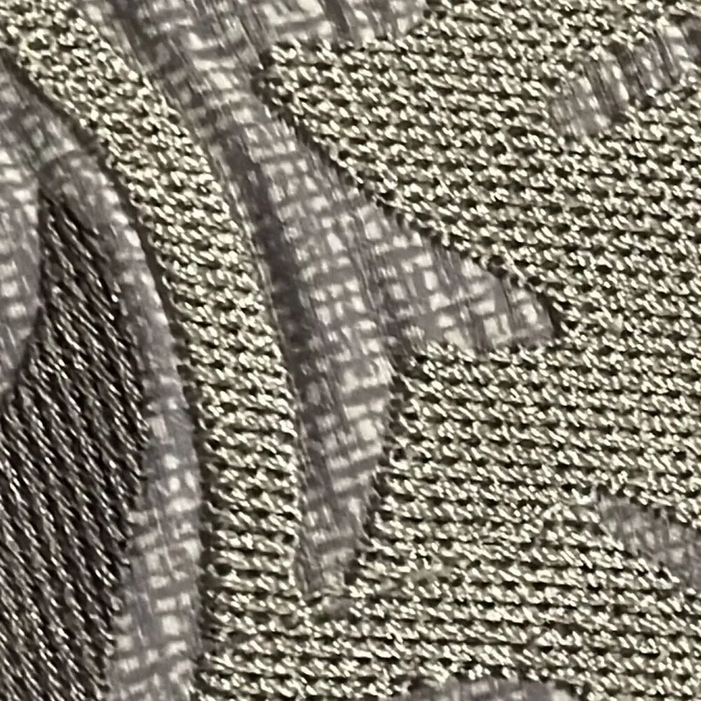 Grey gold silver paisley home decor square shimmery pillow 15” x 15”