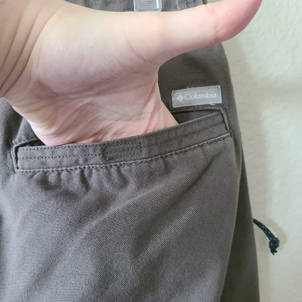 Columbia‎ Men's Cargo Pants 30 x 34 Gorpcore Hiking Brown Green Pockets Classic