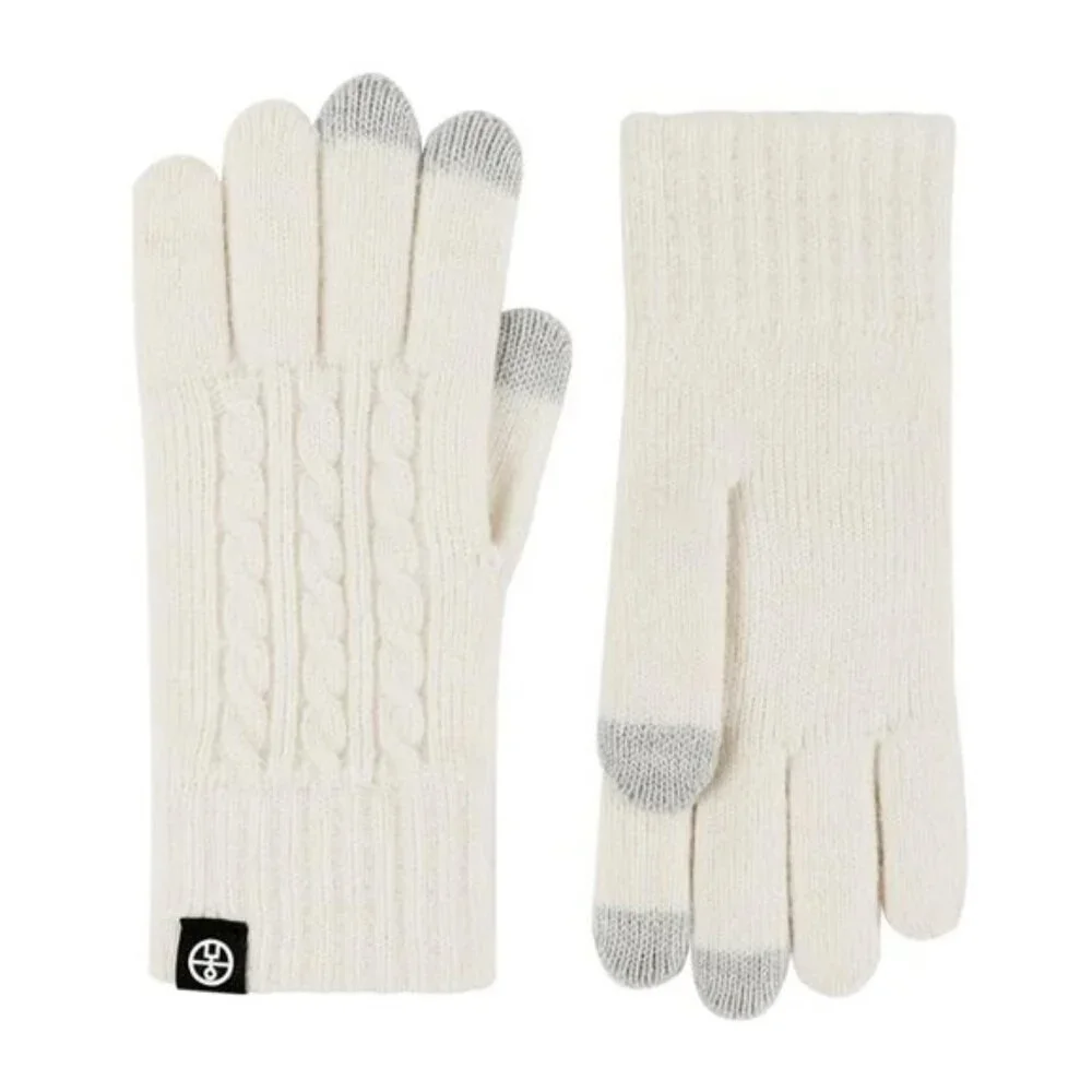 Cable Knit Touchscreen Gloves
