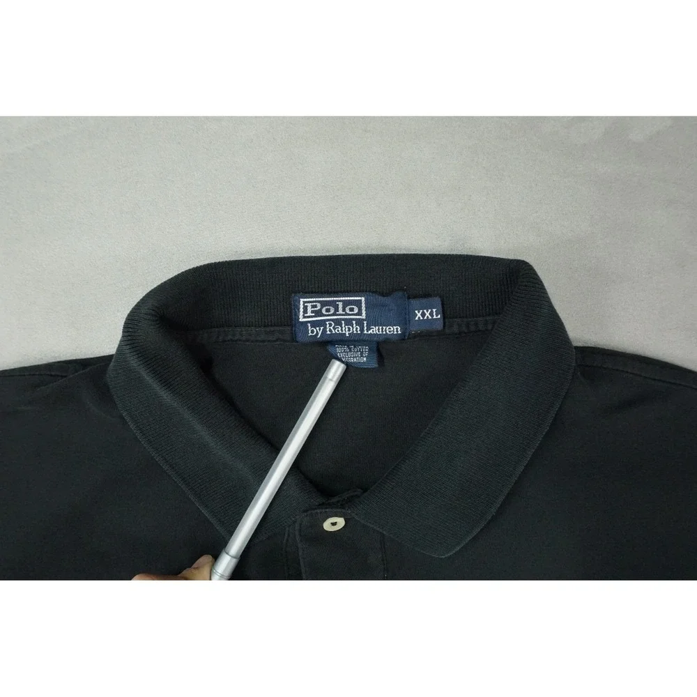 Polo Ralph Lauren Polo Shirt Mens XXL Black Classic Fit Red‎ Pony