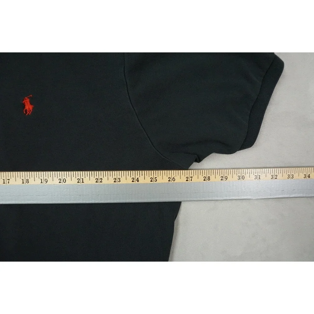 Polo Ralph Lauren Polo Shirt Mens XXL Black Classic Fit Red‎ Pony