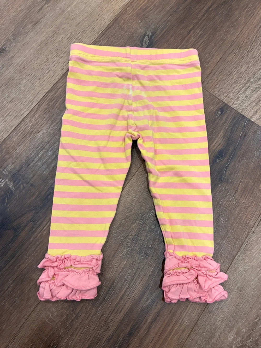 Matilda Jane Busy Bee The Adventure Begins Leggings Pink Stripe Bottoms 12-18m
