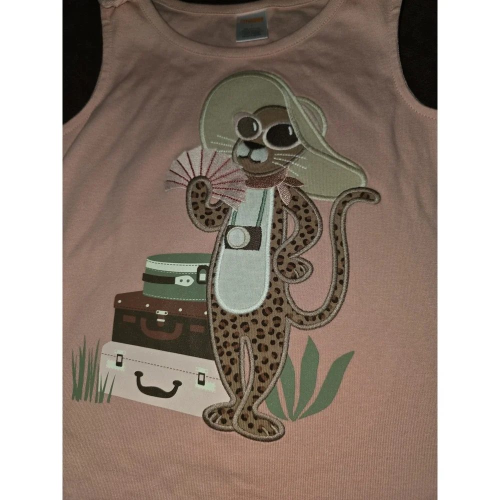 Gymboree safari‎ tourist cheetah suitcase tank size 7 nwt