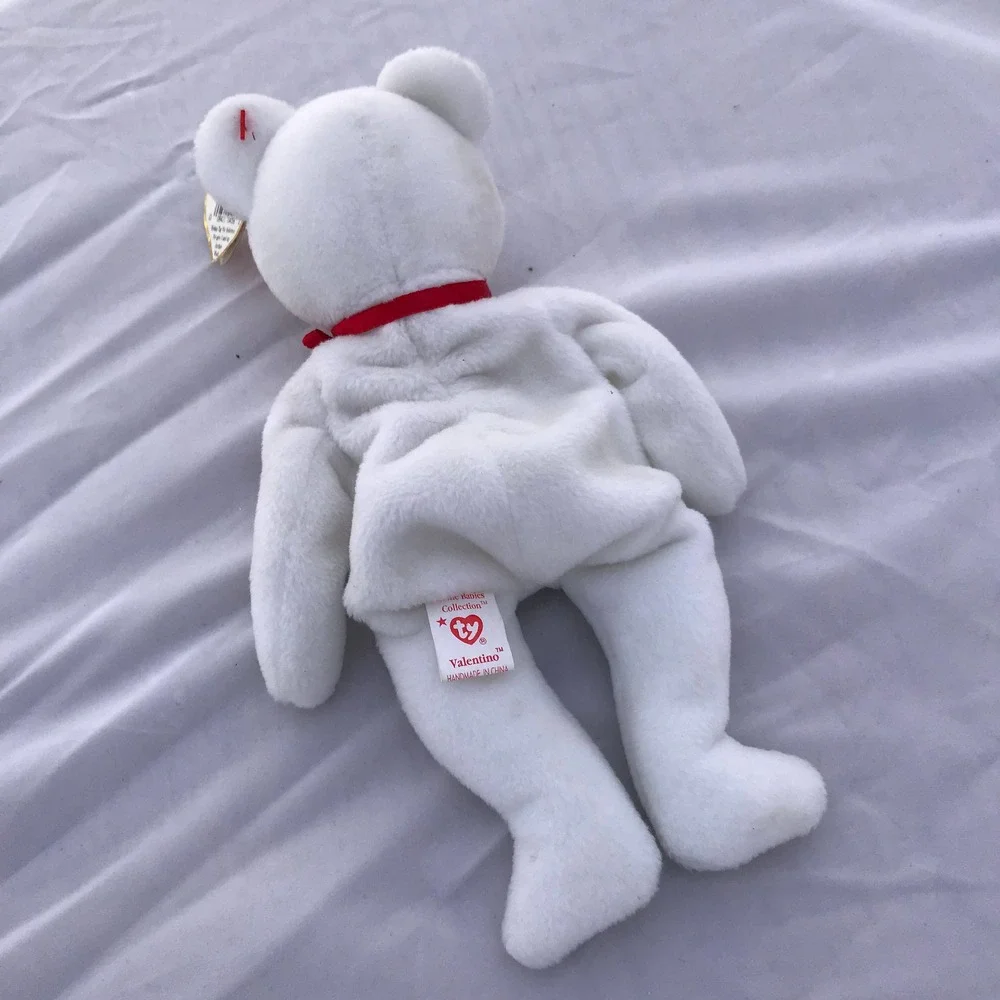 Valentino Bear, Ty Beanie Baby! Retired Valentines Gift, Toy Bear Christmas Gift