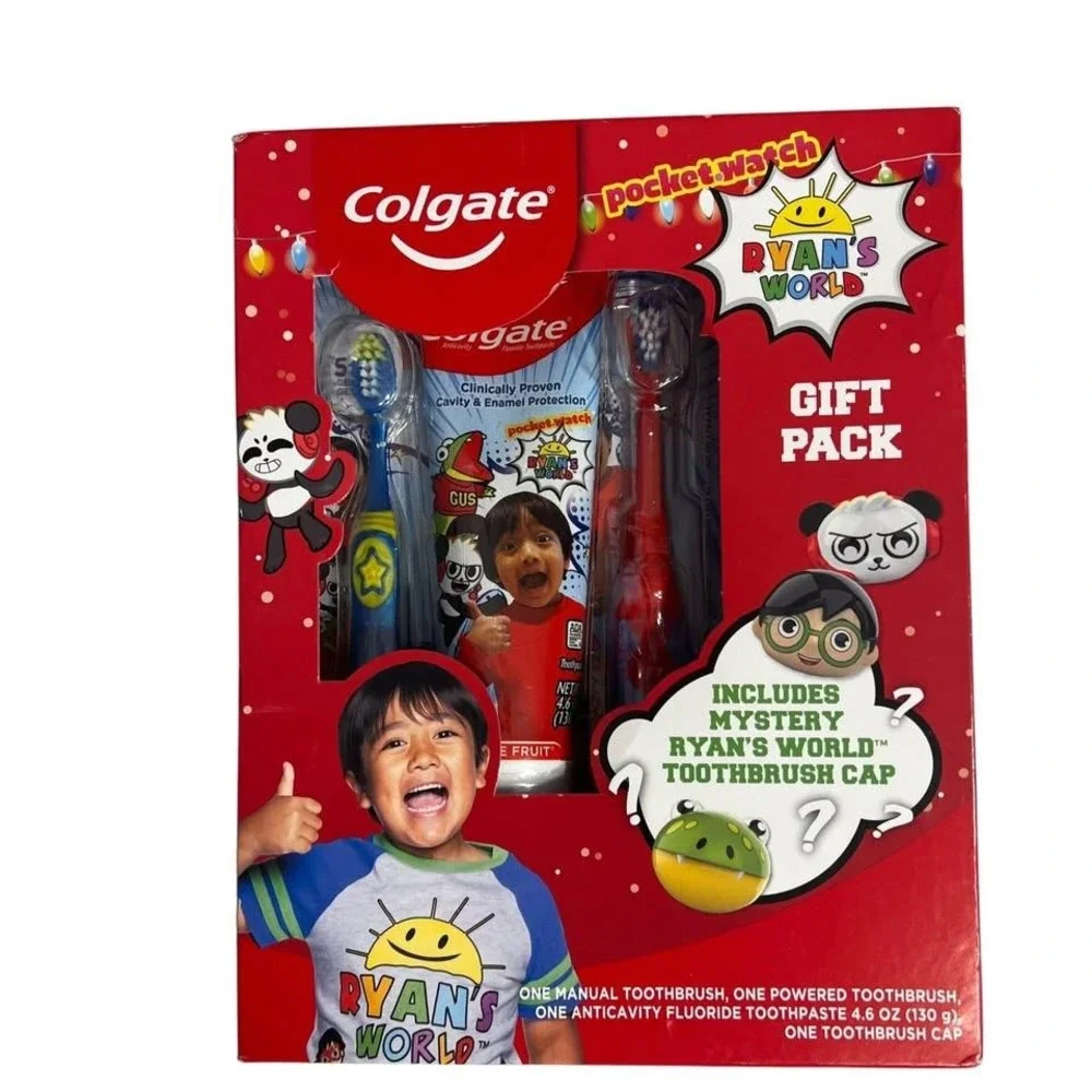 Ryan's World Gift Set Colgate Healthy Teeth Set & Mini-Backpack NEW Expired Past