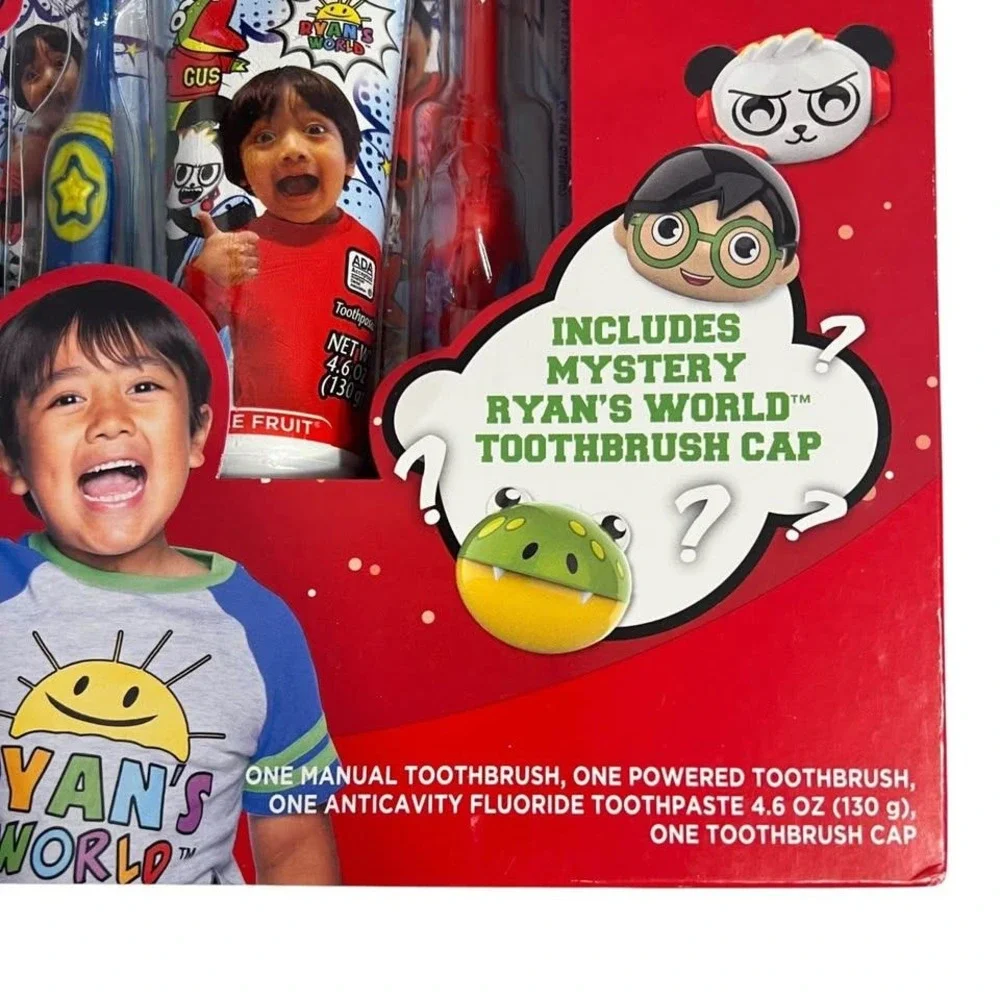 Ryan's World Gift Set Colgate Healthy Teeth Set & Mini-Backpack NEW Expired Past