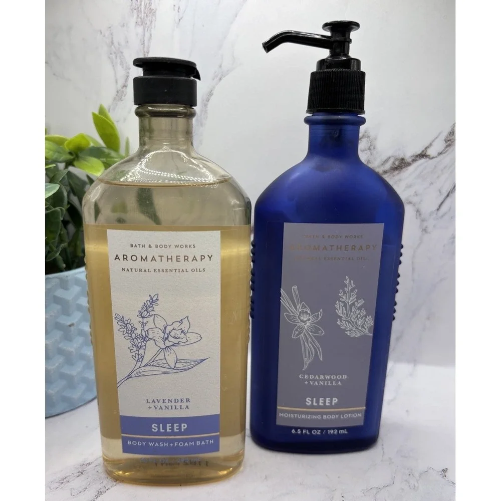 Bath &‎ Body Works Aromatherapy Sleep Lavender & Vanilla Lotion & Body Wash
