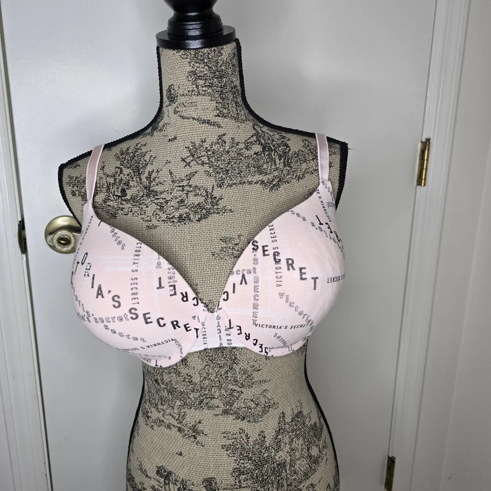 Victoria's Secret Pink Underwire T-Shirt Pushup Full Coverage Bra 36DDD
