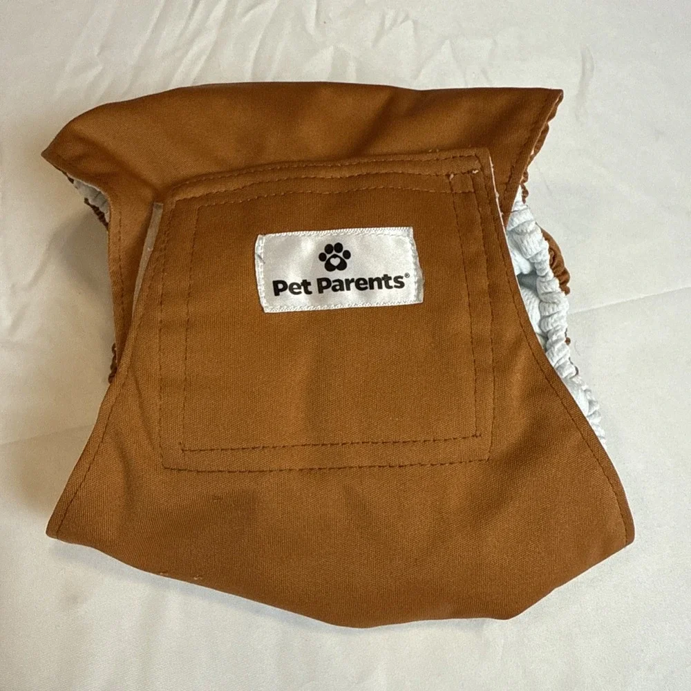 Pet Parents Washable Dog Diaper Medium in‎ Brown