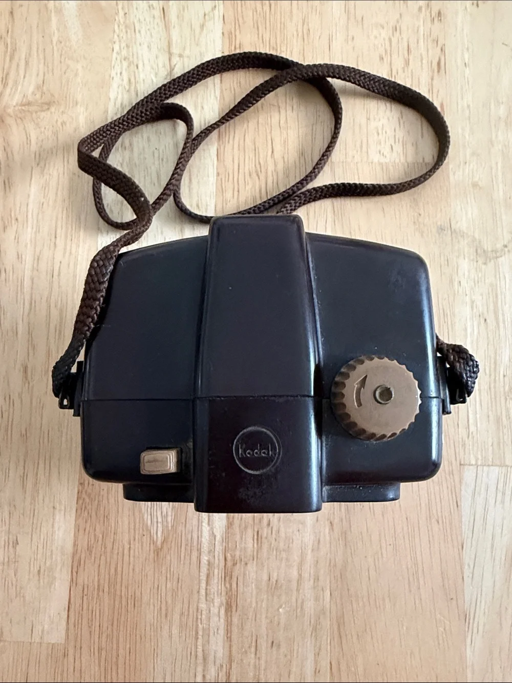Vintage Kodak Brownie Holiday Flash Camera in Brown and Cream