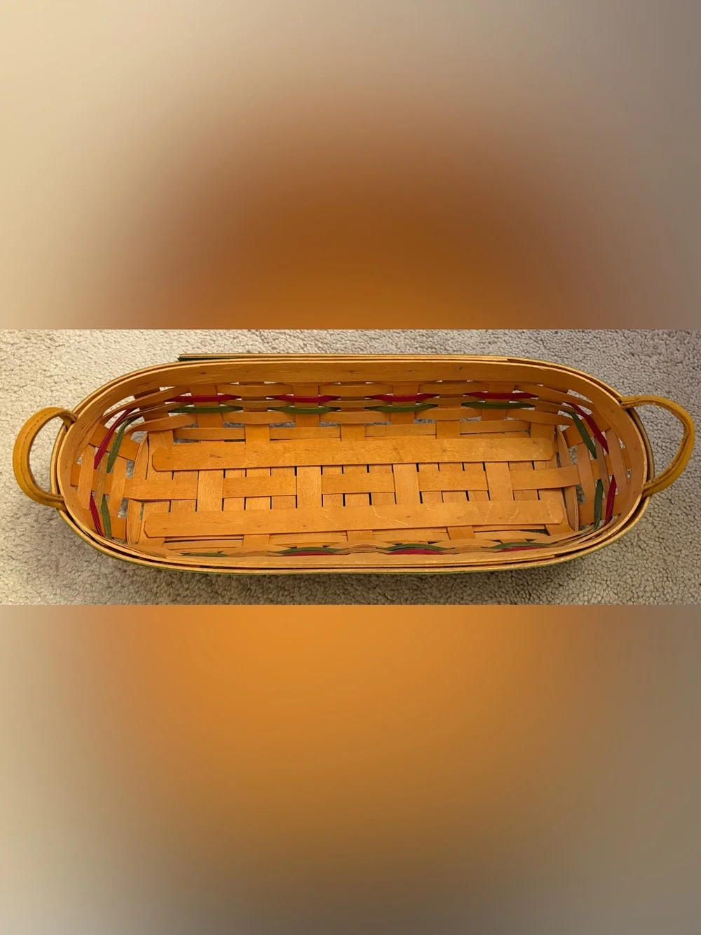 Longaberger accent into strips