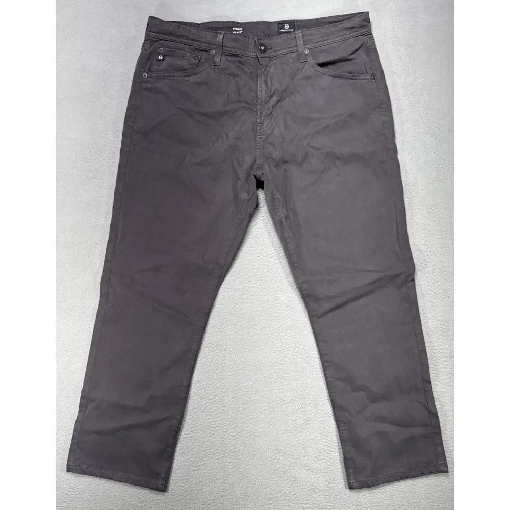 AG Adriano Goldschmied Everett Jeans Mens Sz 36x32 (36x27) Brown‎ Slim Straight