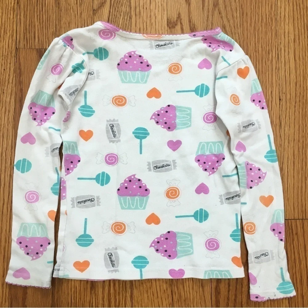 Carter's little girls cotton long sleeve sleep wear T-shirt