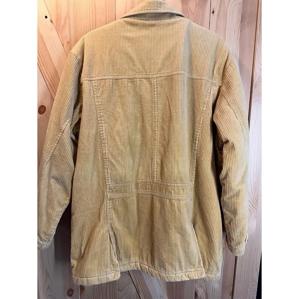 Vtg American Eagle Outfitters Heavyweight Corduroy Sherpa Lined Peacoat