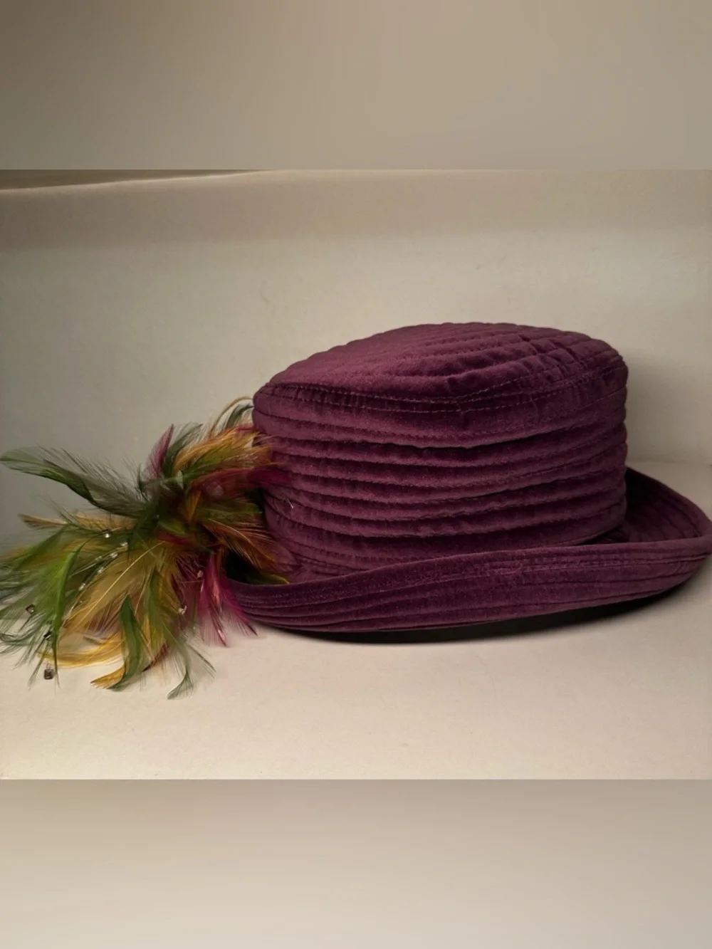 Toucan collection plum velvet