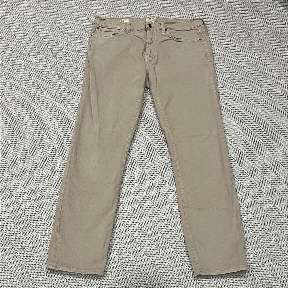 J. Crew Men's 484 Stretch Slim Jeans in Khaki Tan 33x32
