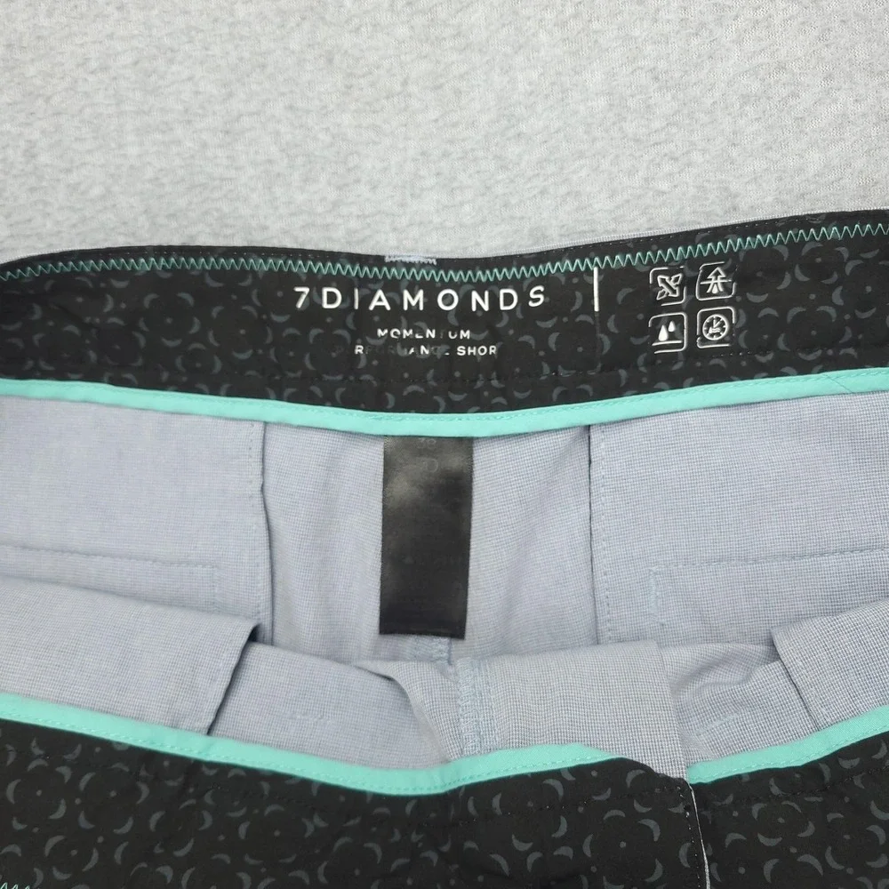 7 Diamonds Momentum Shorts Mens 38 Gray‎ Stretch Chino Lightweight Casual