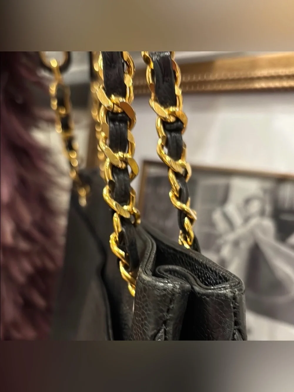 Chanel Timeless Vintage CC Decacoco Chain Tote Bag