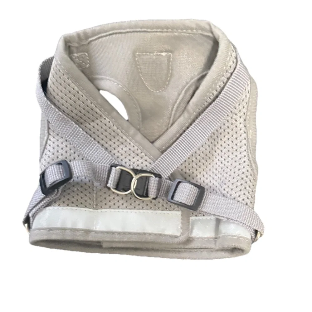 Dog Harness Gray Size Medium Adjustable