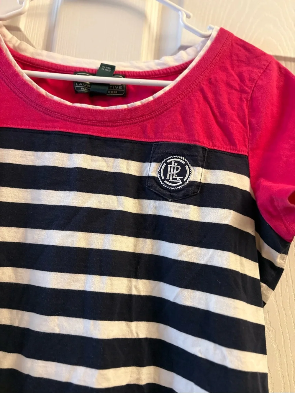 Lauren Ralph Lauren Active Stripe Top Size Large