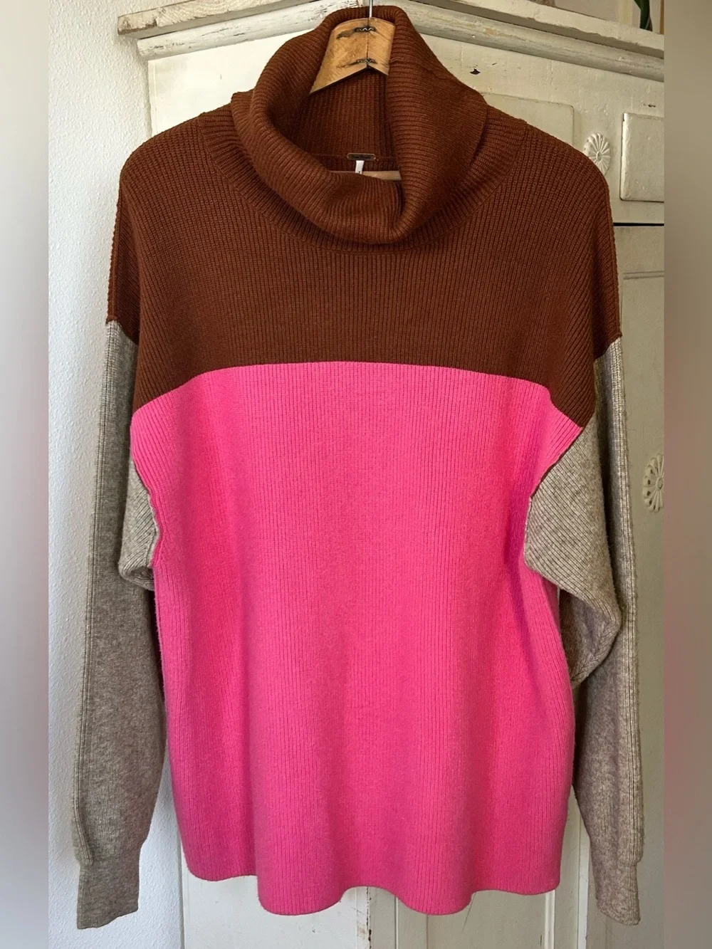 Free People oatmeal colorblock