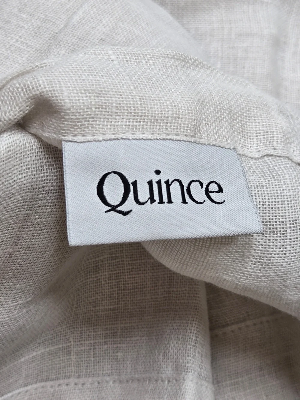 QUINCE Set Of 4 48x84 European Linen Sheer Curtains Cloud 9237