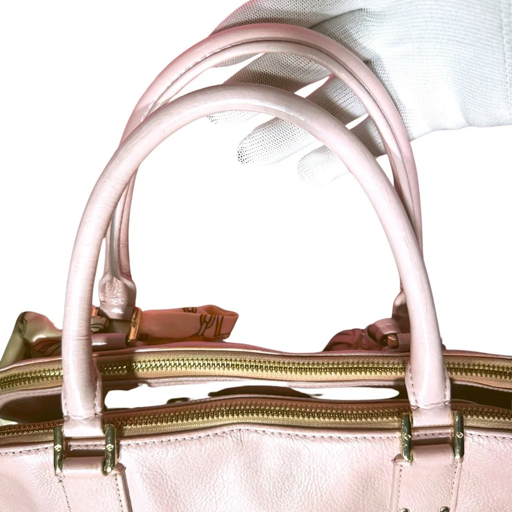 Tory Burch pebbled leather 3 compartment Shoulder bag