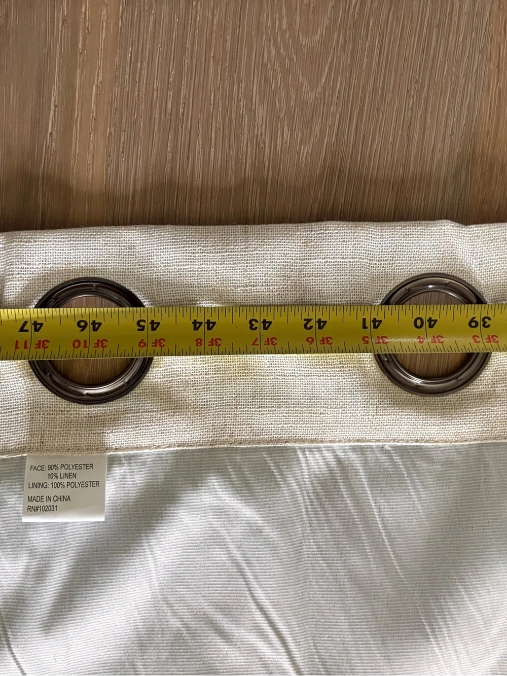 N/A polyester linen