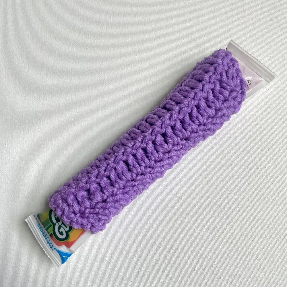 Set of 6 🍦 Handmade Crochet Ice Pop Sleeves – No More Cold Hands!