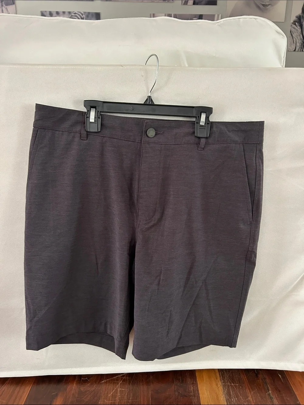 Faherty Brand All Day Shorts in dark charcoal grey NWT Size 34
