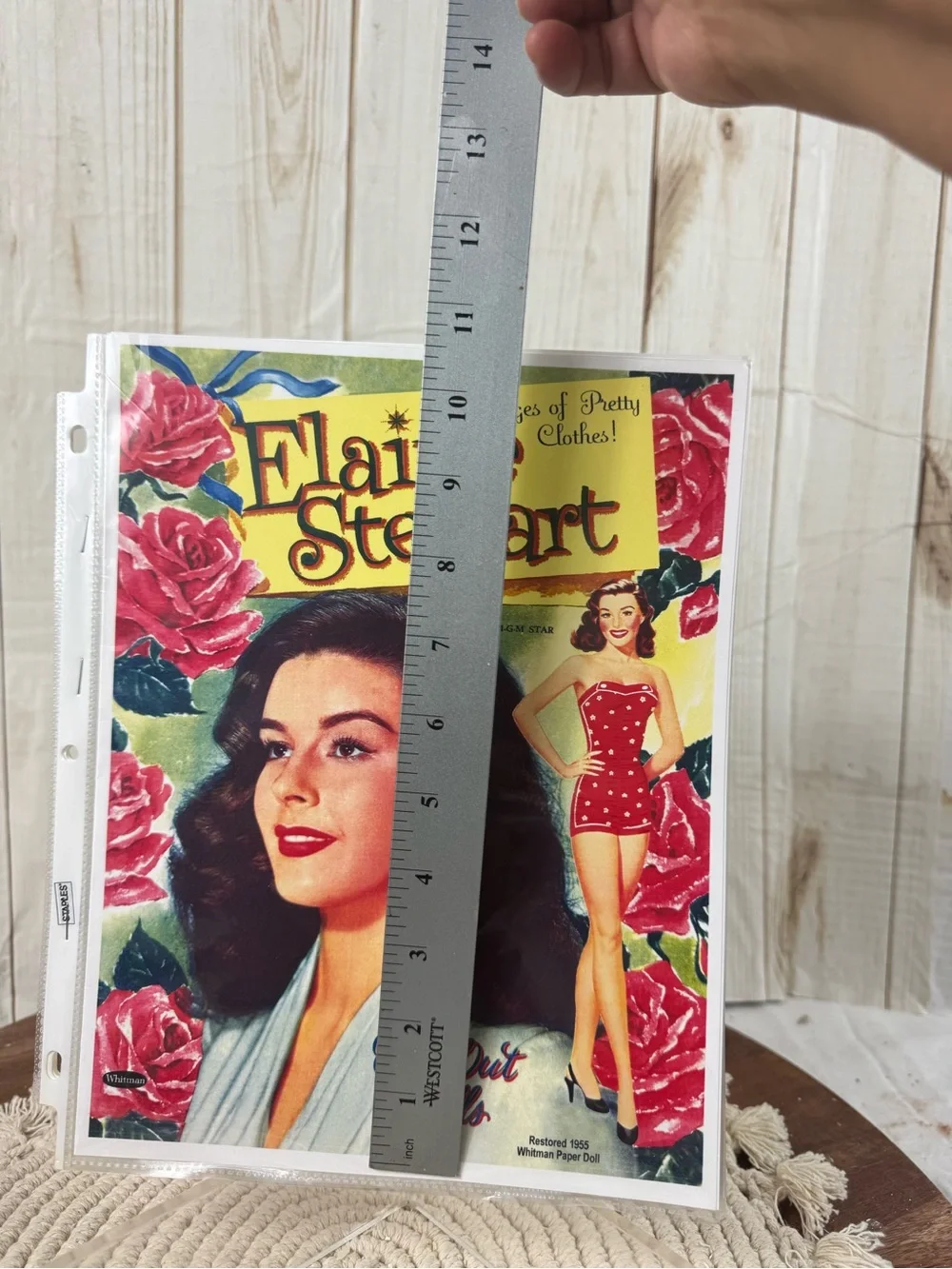 Whitman paper doll party paper print