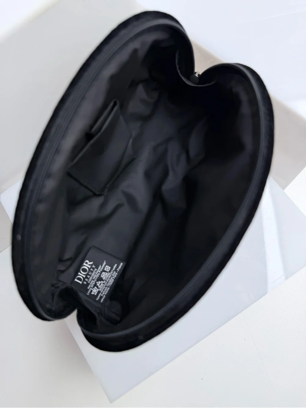 Mini Dior Beauty Bag In Black Velvet