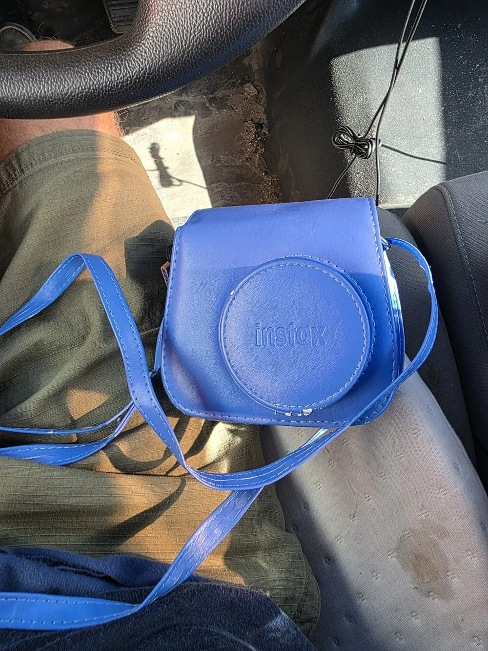 Fujifilm Instax Mini 9 Instant Camera in Bright Blue with Matching Case