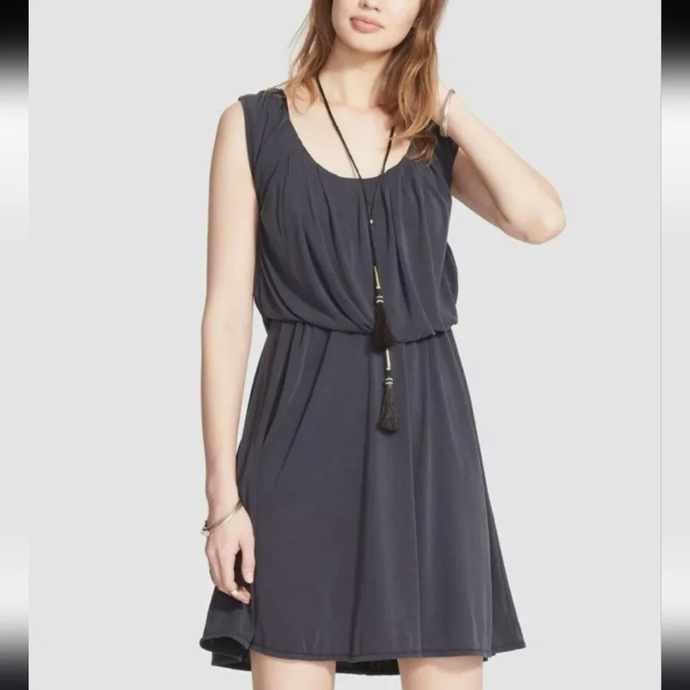 🌸 Free‎ People | Black Tie Flare Dress M