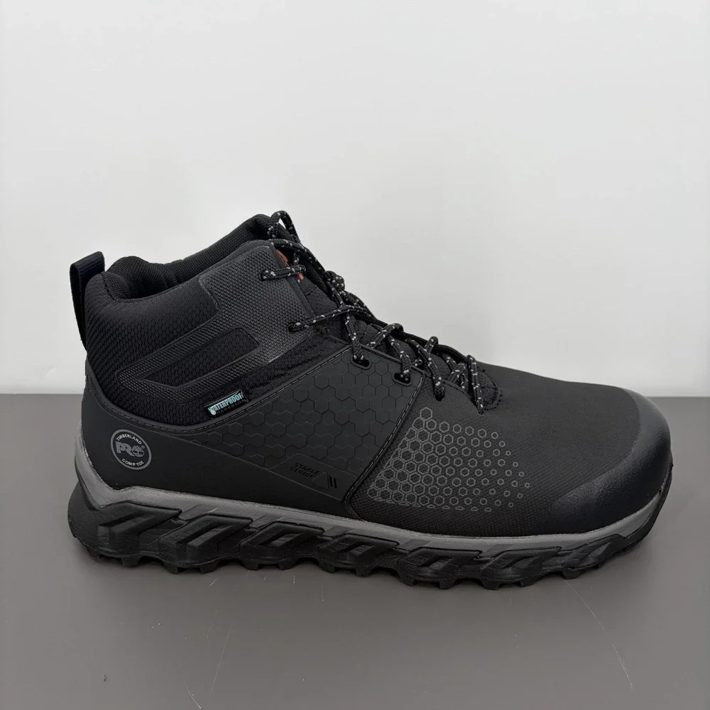 Mens Timberland PRO Ridgework Composite Safety Toe Waterproof Mid Boot Size 11