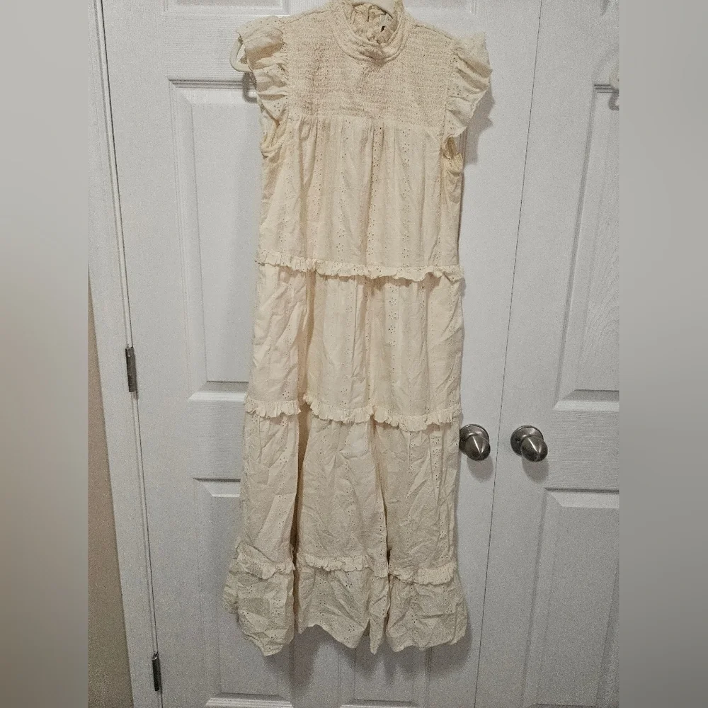 Cleobella Smocked Dress Midi S