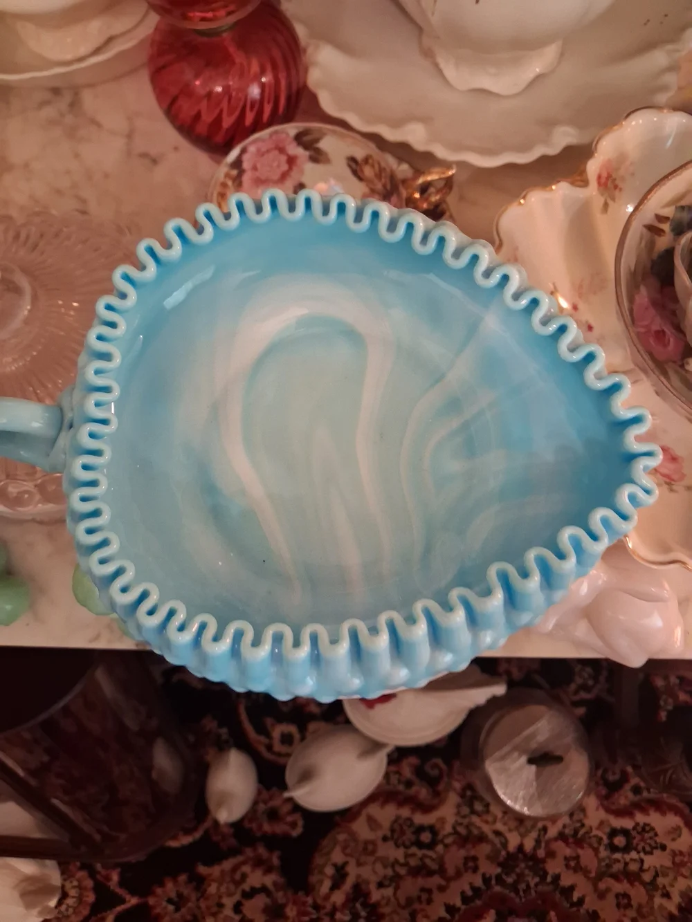 Fenton hobnail glass