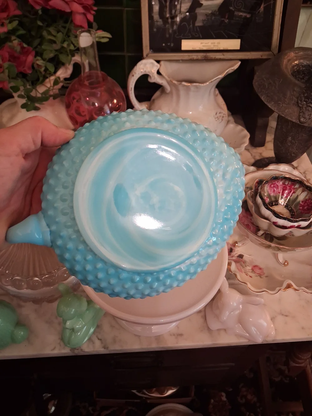 Fenton hobnail glass