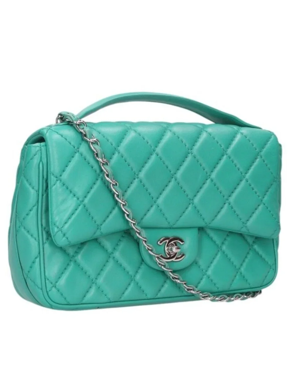 Chanel Quilted Lambskin Chain Shoulder