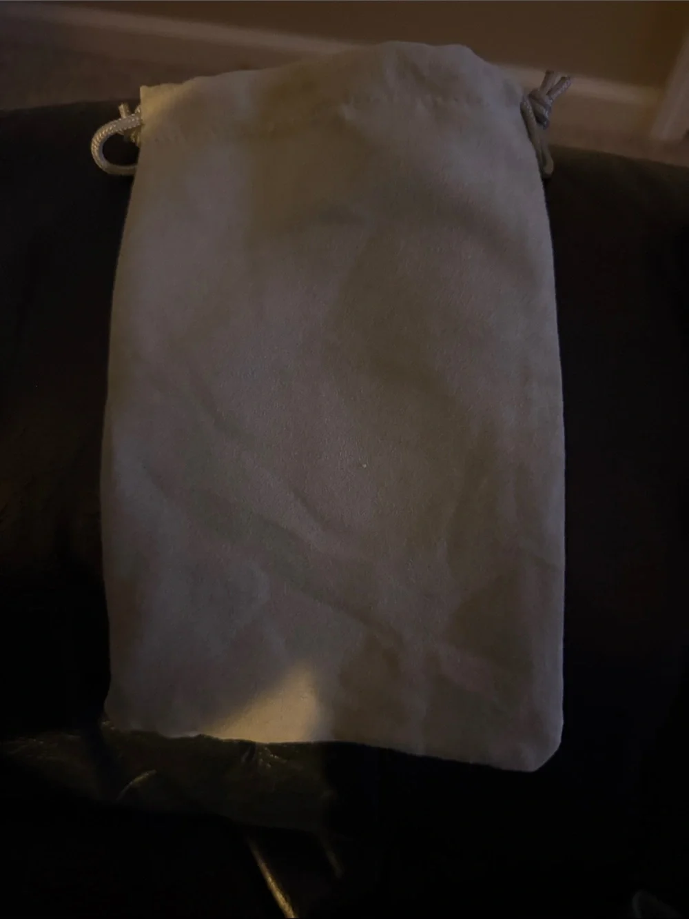 Camera Accessory Drawstring Pouch - Cream