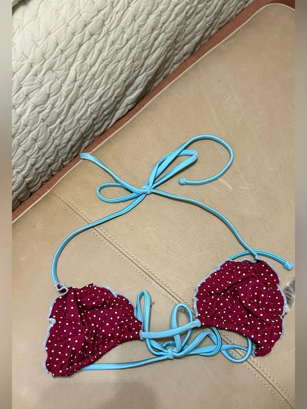 Frankie's Bikinis Tidal Halter Bikini Top - Tuscany MEDIUM