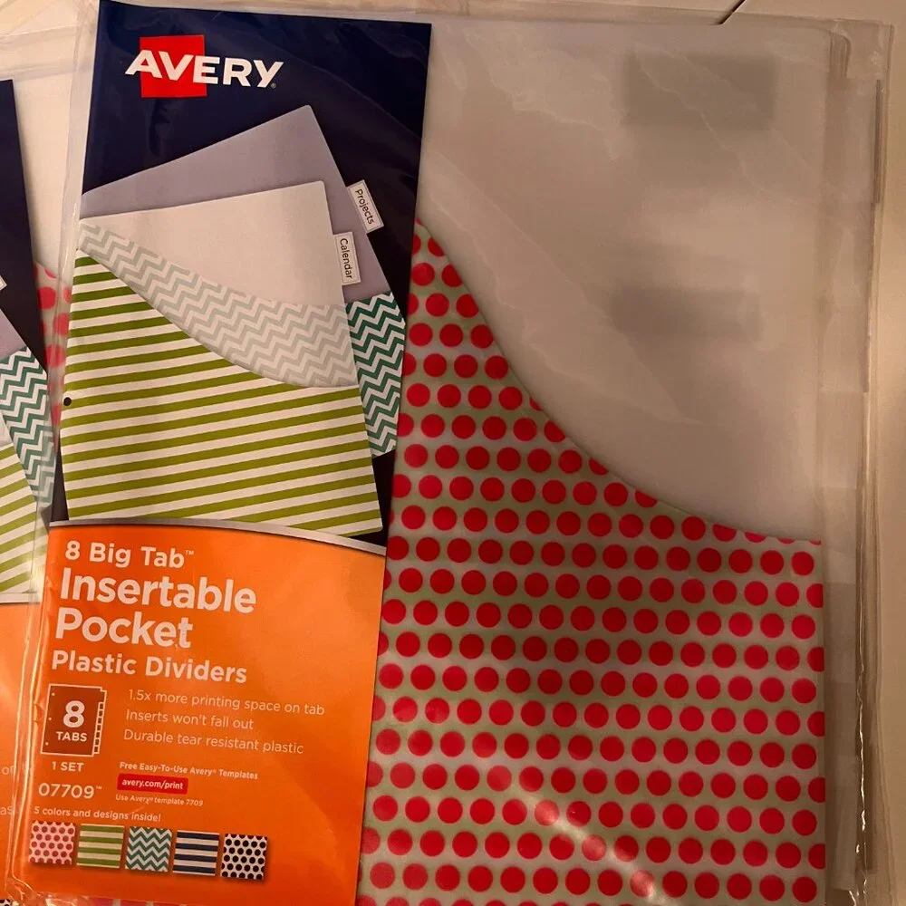 Avery big tab