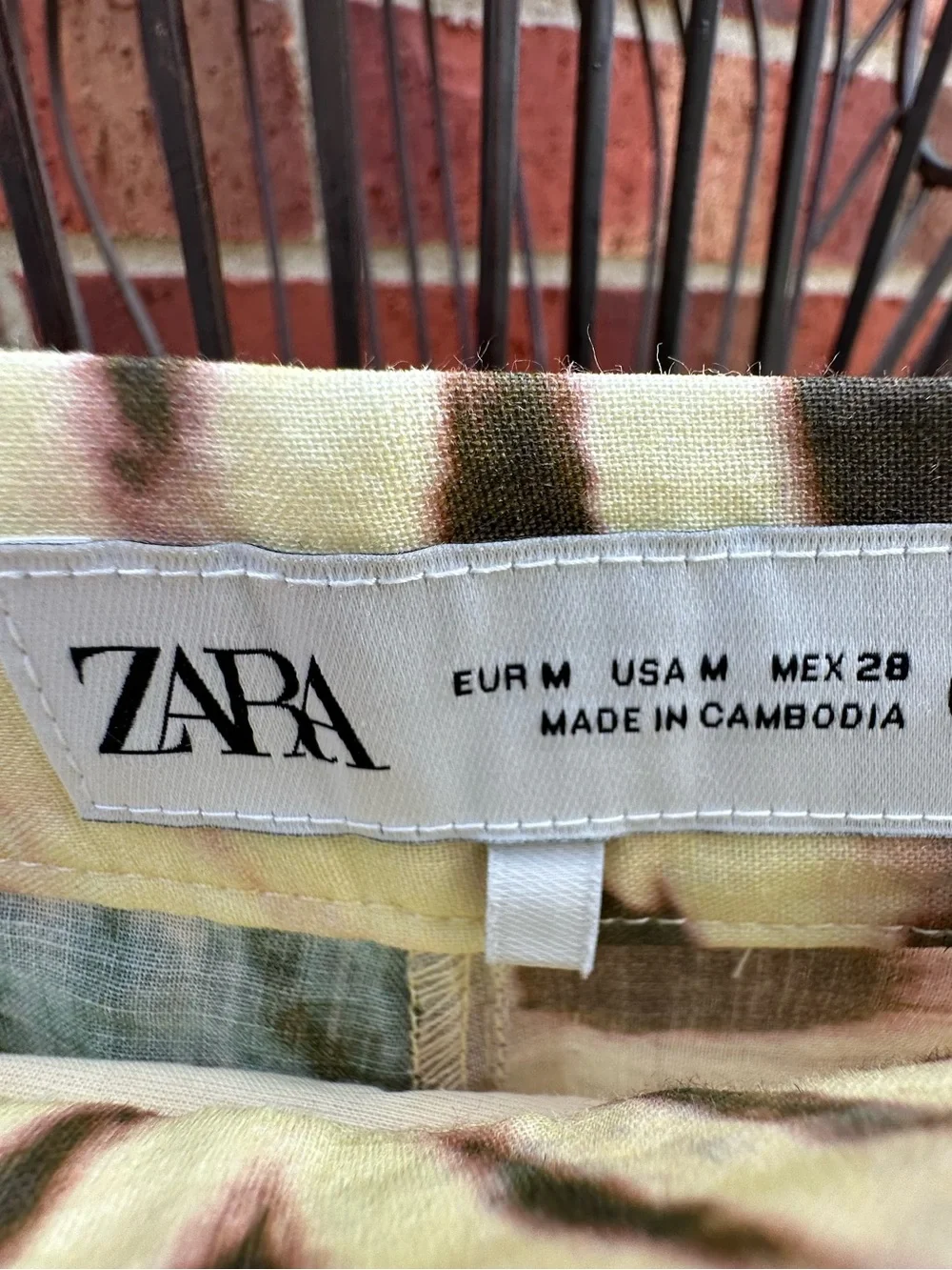 Zara Palazzo-Style Pants Sheer Wide Leg Swimwear Cover-up Trouser Beachy Tie-Dye
