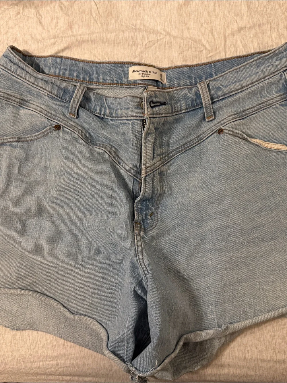 Abercrombie & Fitch Light Blue Denim Shorts