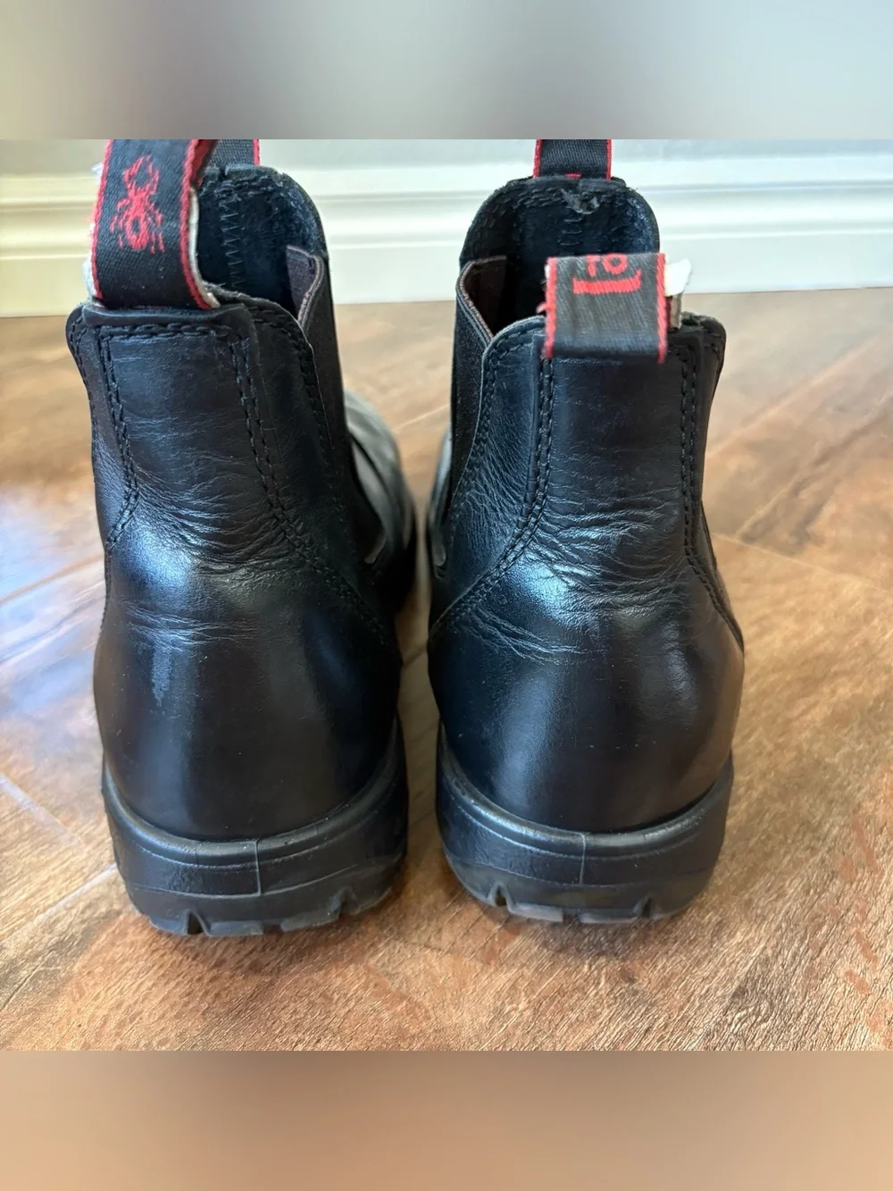 Redback Chelsea Work Boots Men’s US 10.5 AU 9.5 Black Leather Made Australia