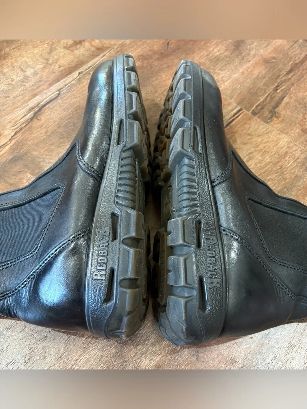 Redback Chelsea Work Boots Men’s US 10.5 AU 9.5 Black Leather Made Australia