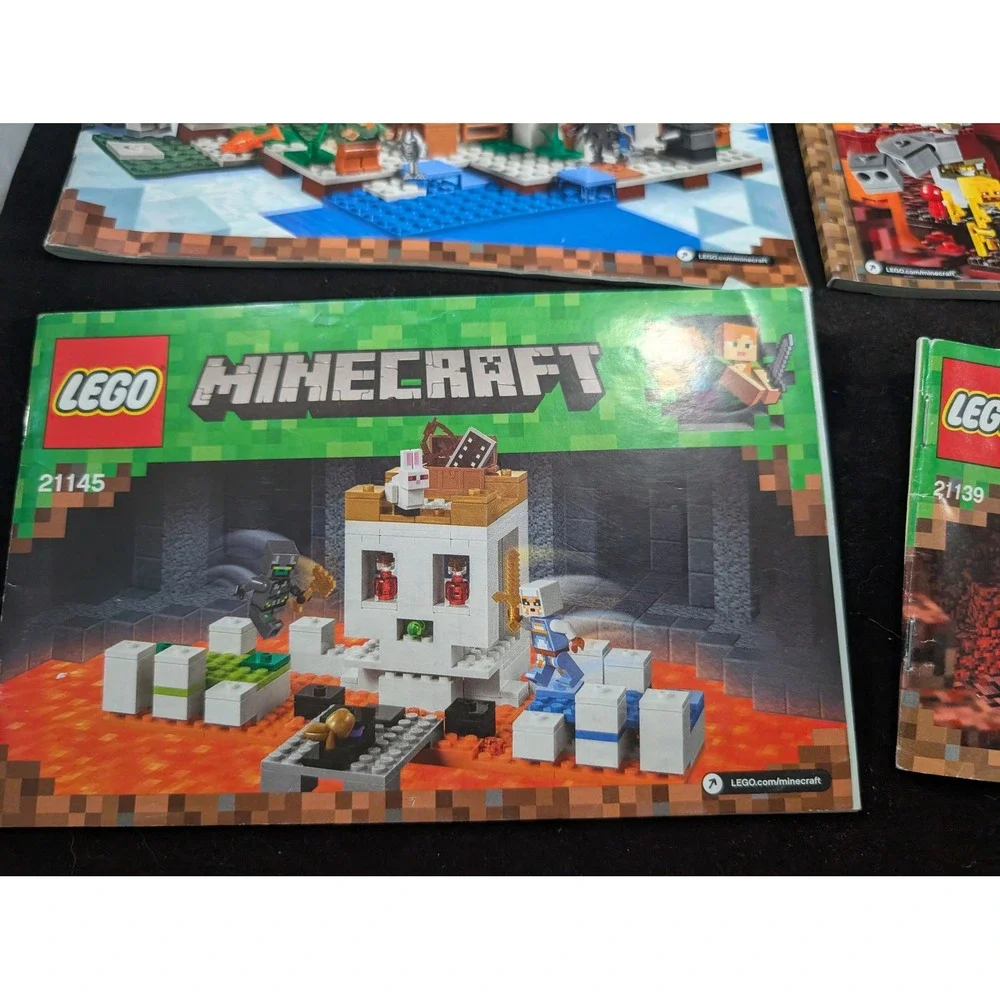 LEGO‎ Minecraft Instruction Manual Lot 21143 21160 21142 21154 21168 21145 21139