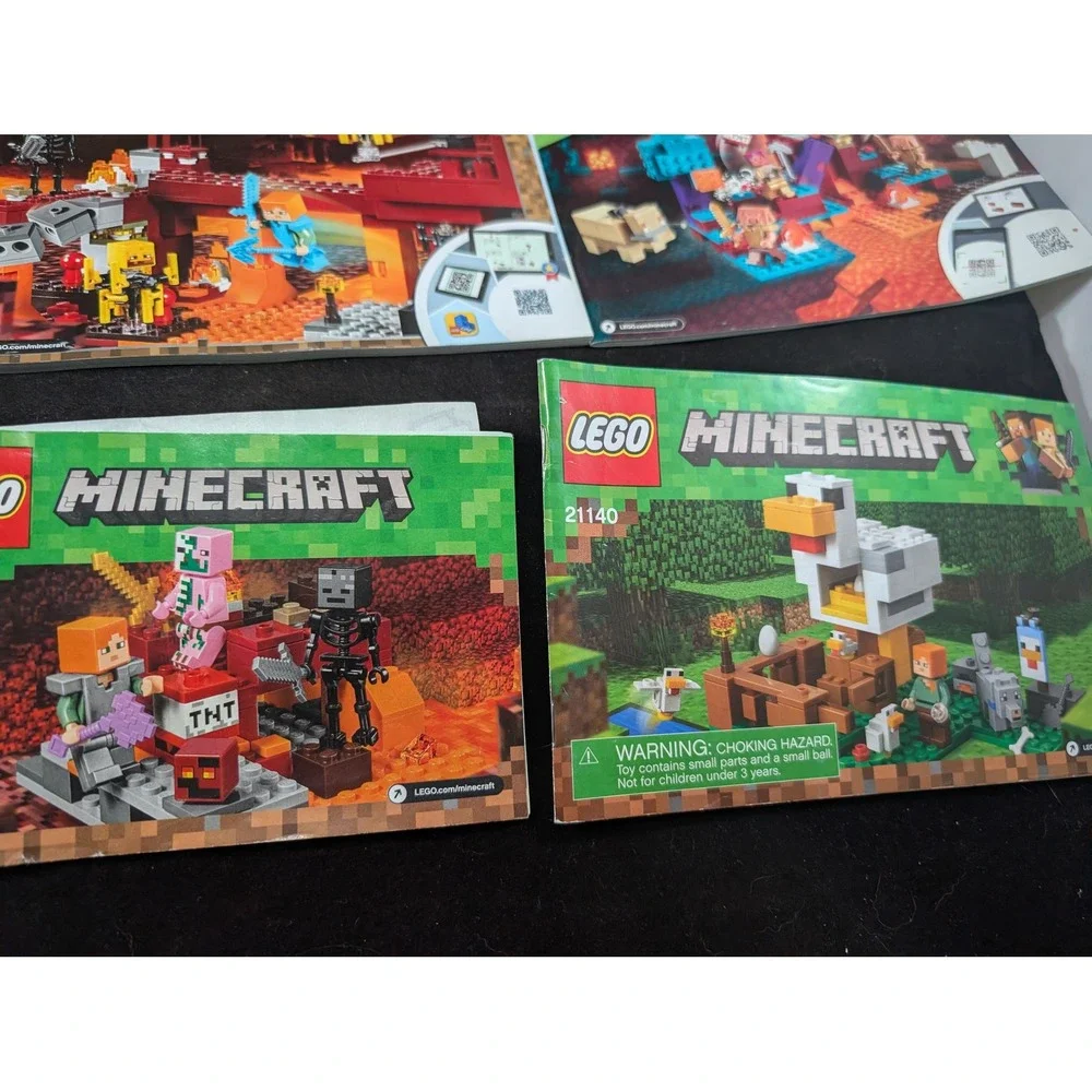 LEGO‎ Minecraft Instruction Manual Lot 21143 21160 21142 21154 21168 21145 21139