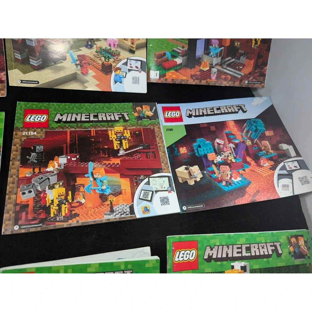 LEGO‎ Minecraft Instruction Manual Lot 21143 21160 21142 21154 21168 21145 21139