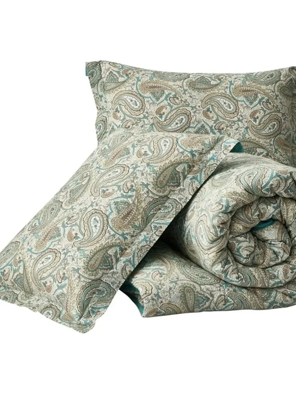Reversible Paisley Queen 3 piece Comforter Set 100% cotton